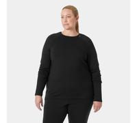 Helly Hansen Women's Lifa® Merino Midweight Crew Plus Shirt - Black/Ebony - 2X