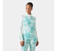 Helly Hansen Women's Lifa Merino Midweight Graphic 1/2 Zip Base Layer Blue M