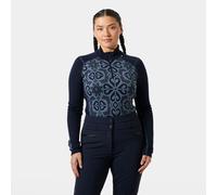 Helly Hansen Women's Lifa Merino Midweight Graphic 1/2 Zip Base Layer Blue S