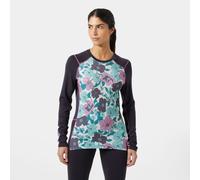 Helly Hansen Women's Lifa Merino Midweight Graphic Crew Base Layer Purple M