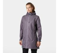 Helly Hansen Women's Long Belfast 3/4 Length Rain Jacket Purple M