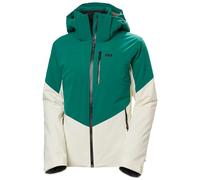 Helly Hansen Womens W Alphelia Ski Jacket, 439 EMERALD SNOW, L EU