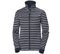 Helly Hansen Women's W Crew Fleece Jacket, Navy Stripe, L