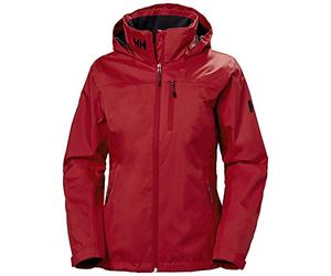 Helly Hansen Women's W Crew Hooded Midlayer Jacket, Red, XS
