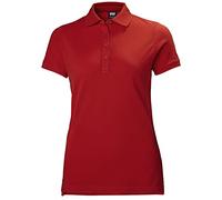 Helly Hansen Women's W Crew Pique 2 Polo Shirt, 222 Alert Red, S