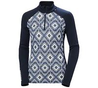 Helly Hansen Women's W Lifa Merino Midw Gra 1/2 Zip, Navy 2.0, L