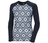 Helly Hansen Women's W Lifa Merino Midw Gra Crew, Navy, XL