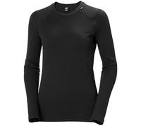 Helly Hansen Lifa Merino Midweight Crew Long Sleeve Base Layer Black L Woman