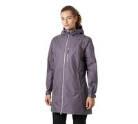Helly Hansen Women's Long Belfast 3/4 Length Rain Jacket Purple M