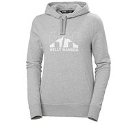 Helly Hansen Women's W Nord Graphic Pullover Hoodie, Grey Melange, XS