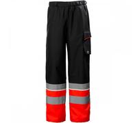 Helly Hansen Workwear 71186 UC-ME Shell Pant Class 1 Hi Vis Red/Ebony 5XL