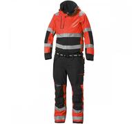 Helly Hansen Workwear 71695 Alna 2.0 Shell Suit Red/Ebony Waist: 39&qu 39" 33.5"