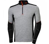 Helly Hansen Workwear 75107 HH Lifa Merino Half Zip Grey Melange/Black 2XL