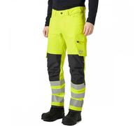 Helly Hansen Workwear 77430 Alna 4X Work Trouser Class 2 Yellow/Ebony 37.5" 33"