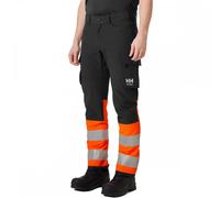 Helly Hansen Workwear 77433 Alna 4X Cargo Trouser Class 1 Orange/Ebony 31.5" 31.5"