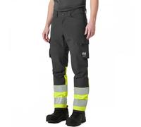 Helly Hansen Workwear 77433 Alna 4X Cargo Trouser Class 1 Yellow/Ebony 32.5" 29"