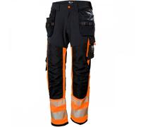 Helly Hansen Workwear 77471 ICU Construction Trouser Class 1 Orange/Eb 36" 32.5"