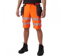 Helly Hansen Workwear 77503 ICU Construction Shorts Orange/Ebony Waist 37"