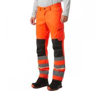 Helly Hansen Workwear 77514 UC-ME Work Trousers Class 2 Hi Vis Red/Ebo 43.5" 34"