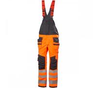 Helly Hansen Workwear 77520 Alna 2.0 Construction Bib Orange/Ebony Wai 33" 32"