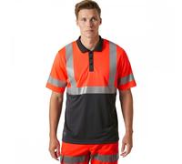 Helly Hansen Workwear 79253 Addvis Polo Class 1 Red/Ebony S Colour: Re S