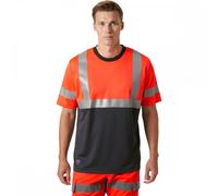 Helly Hansen Workwear 79254 Addvis T-Shirt Class 1 Red/Ebony 2XL Chest 2XL