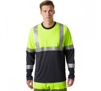 Helly Hansen Workwear 79255 Addvis Long Sleeve T-Shirt Class 1 Yellow/ 2XL