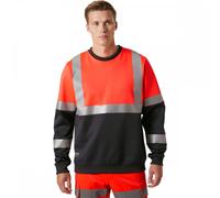 Helly Hansen Workwear 79256 Addvis Sweatshirt Class 1 Red/Ebony L Colo L