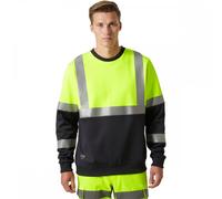 Helly Hansen Workwear 79256 Addvis Sweatshirt Class 1 Yellow/Ebony S C S