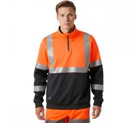 Helly Hansen Workwear 79257 Addvis Half Zip Sweatshirt Class 1 Orange/ 4XL
