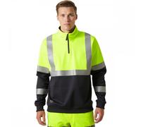 Helly Hansen Workwear 79257 Addvis Half Zip Sweatshirt Class 1 Yellow/ S