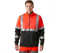 Helly Hansen Workwear 79258 Addvis Zip Sweatshirt Class 1 Red/Ebony XL XL