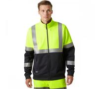 Helly Hansen Workwear 79258 Addvis Zip Sweatshirt Class 1 Yellow/Ebony L