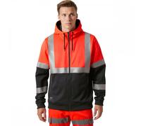 Helly Hansen Workwear 79259 Addvis Zip Hoodie Class 1 Red/Ebony M Colo M