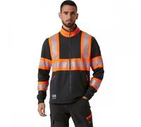 Helly Hansen Workwear 79274 ICU Hi Vis Zip Sweatshirt Orange/Ebony 2XL 2XL