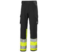 Helly Hansen Workwear 77433 Alna 4X Cargo Trouser Class 1 Yellow/Ebony 36" 34"