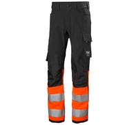 Helly Hansen Workwear 77429 Alna 4X Work Trouser Class 1 Orange/Ebony 36" 34"
