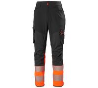 Helly Hansen Workwear 77501 ICU BRZ Service Pant Class 1 Orange/Ebony 33" 33"