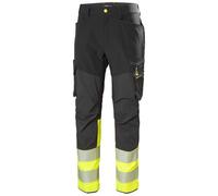 Helly Hansen Workwear 77501 ICU BRZ Service Pant Class 1 Yellow/Ebony 33" 32"