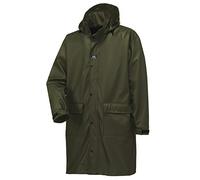 Helly-Hansen Workwear Impertech Long Waterproof Jackets for Men Made from Heavy-Duty Protective Stretch Polyurethane, Green Brown, XL