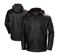 Helly Hansen Workwear Men's Gale Waterproof Rain Jacket, Black, M