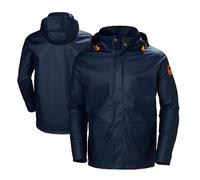 Helly Hansen Workwear Men's Gale Waterproof Rain Jacket, Navy, XL