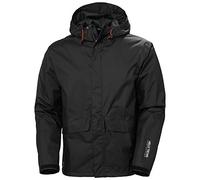 Helly Hansen Workwear Men's Manchester Waterproof Rain Jacket, Black, S