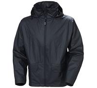 Helly Hansen Workwear Men's Voss Waterproof Rain Jacket, Navy, XS | Windproof with Helox+ Technology, Full Stretch, Packable & Adjustable Hood, YKK Front Zipper