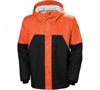 Helly Hansen Workwear Storm Rain Jacket Dark Orange/Black Size: S Colo S