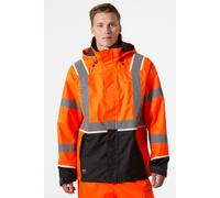 Helly Hansen Workwear UC-ME Shell Jacket - Hi Vis Orange/Ebony - Large