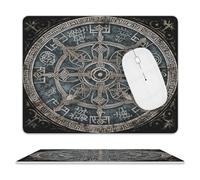 Helm of Awe Mouse Pad Office Desk Pad Protector PU Leather Desk Blotter Non-Slip Mousepad Waterproof Laptop Writing Mouse Mat Mousepad for Computers Laptop 8 X 10 Inch