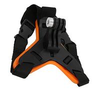 Helmet Camera Belt Motorcycle Helmet Chin Mount Strap Action Camera Helmet Chin Strap Shooting Holder (Orange)