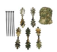 Helmet Camouflage Strips - Natural Concealment Wrap for Helmets, Hats, and Backpacks | 5-Piece Set with Cable Ties for Hunting, Training, and Outdoor Adventures | Durable Polyester Strips
