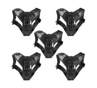 Helmet Chin Strap Mount, Compatible For GoPro, Compatible For Insta360, Holder For Action Camera(5pcs Black)